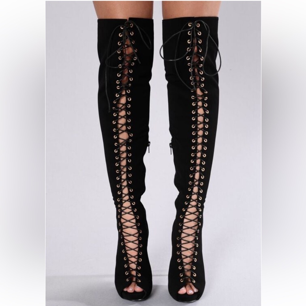 knee high heels
